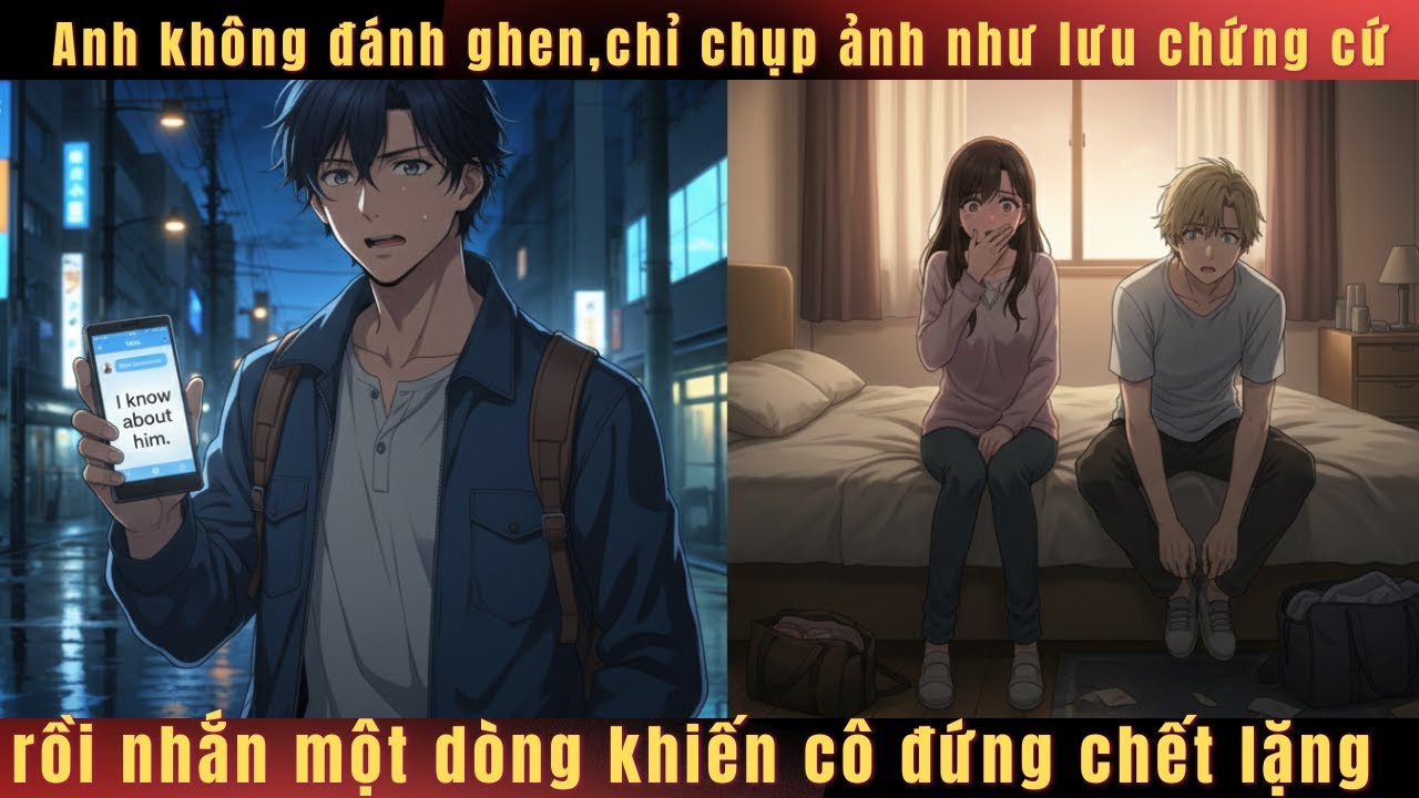 Anh không đánh ghen, chỉ chụp ảnh như lưu chứng cứ—rồi nhắn một dòng khiến cô đứng chết lặng