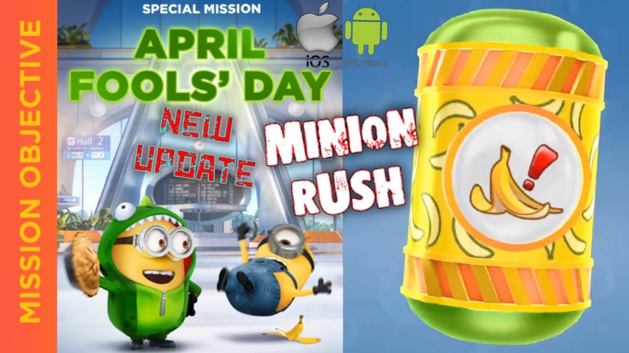 Get BANANA PEELS Minion Rush NEW Update mission objective.