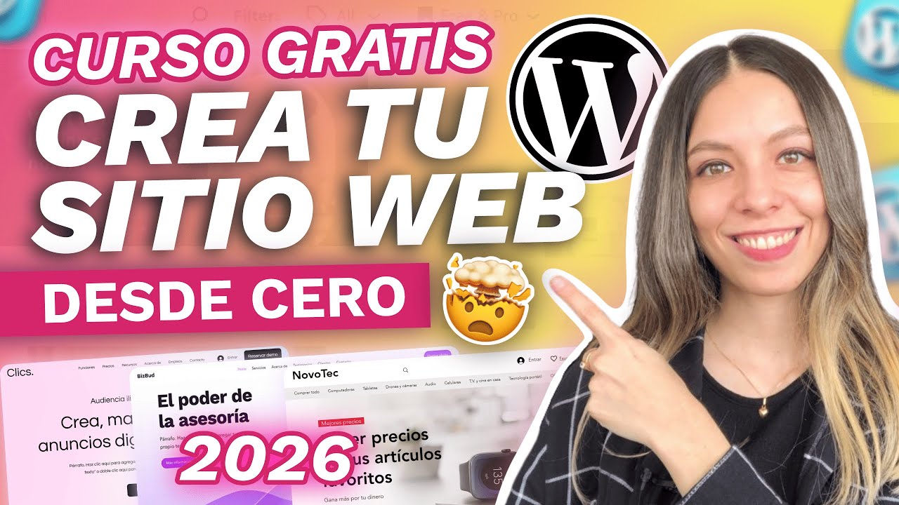 Como CREAR UNA PAGINA WEB EN WORDPRESS DESDE CERO 2026 TUTORIAL