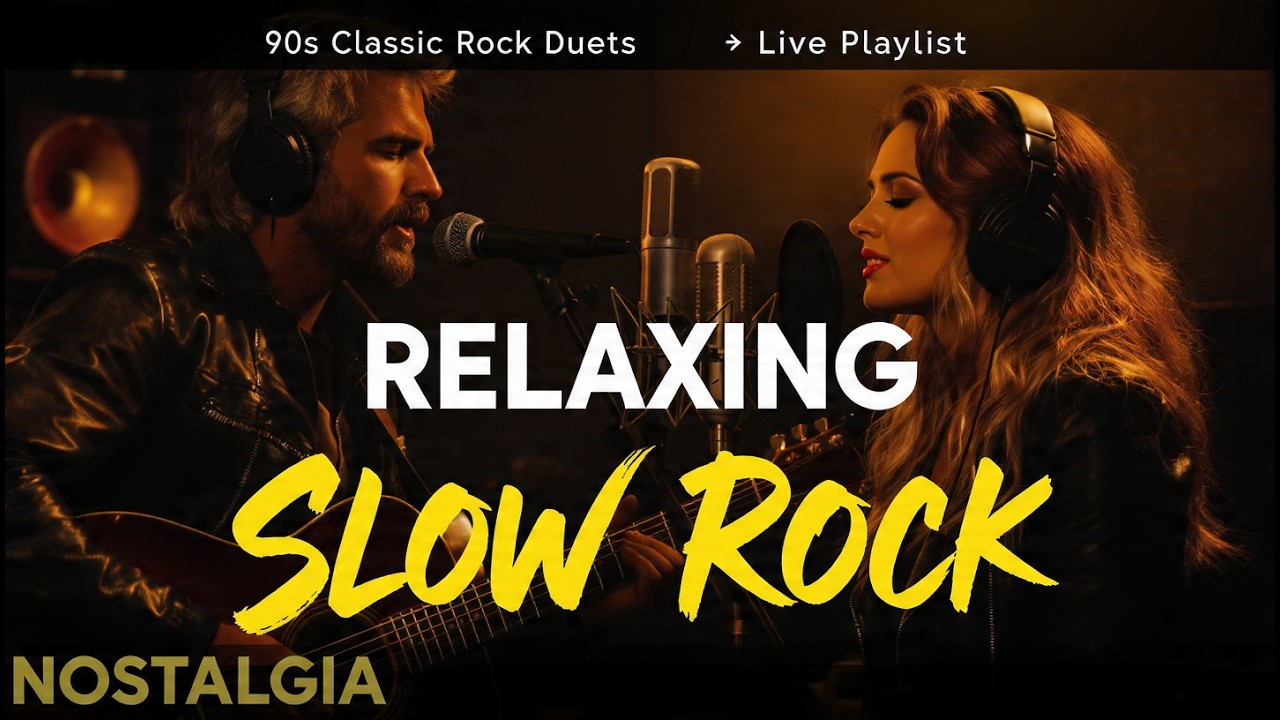 🌙 Relaxing Midnight Slow Rock Live – Soft Rock Ballads for Deep Sleep
