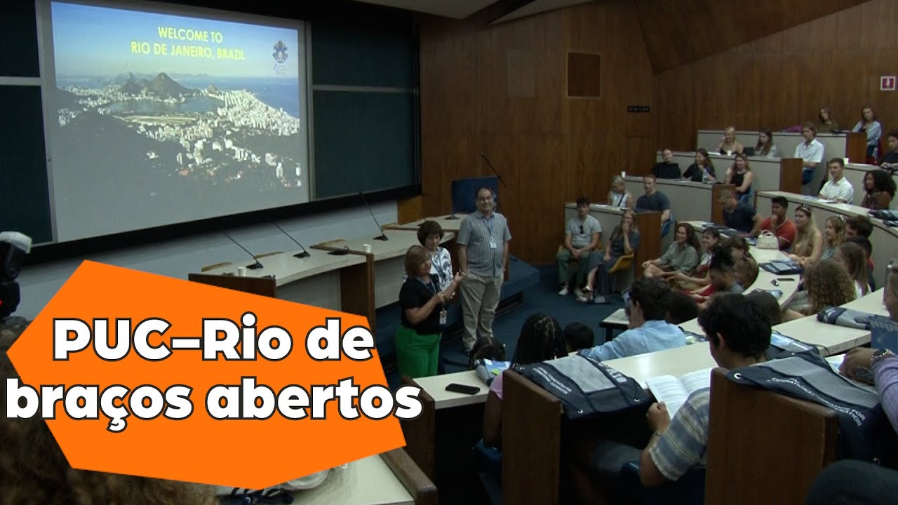 TV PUC-Rio | 350 estudantes estrangeiros chegam &agrave; Universidade
