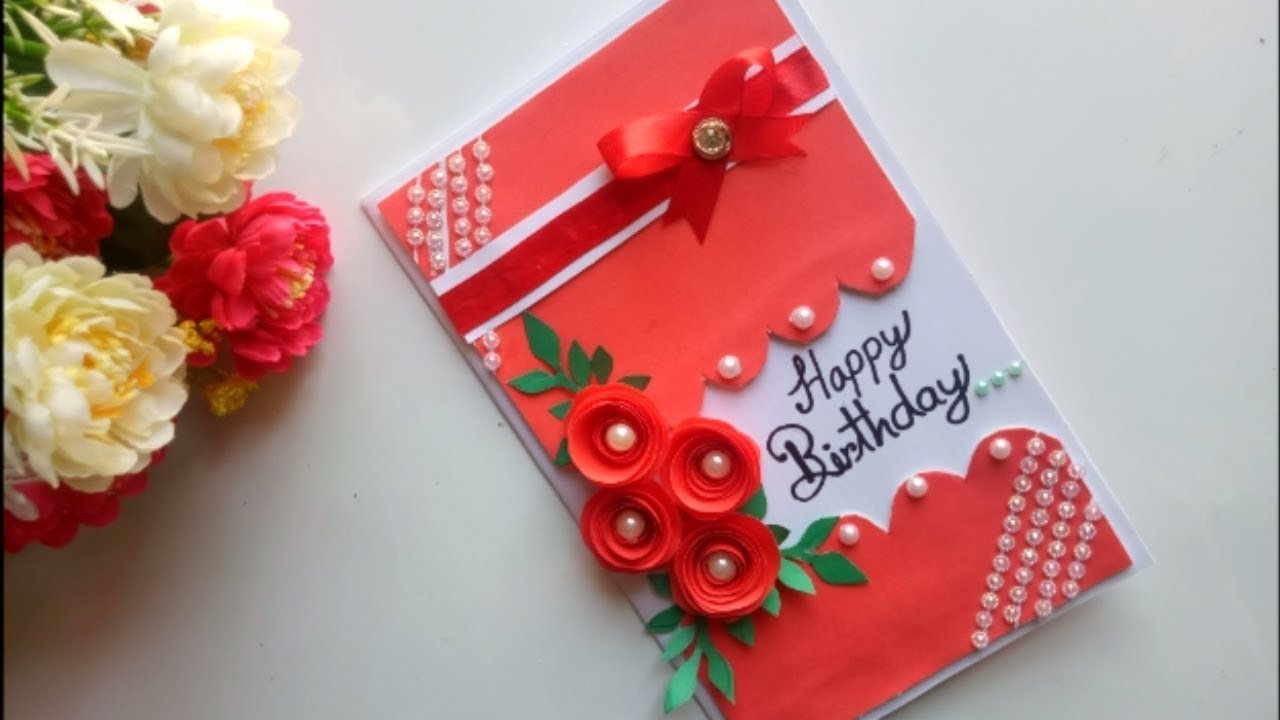 Beautiful Handmade Birthday card idea / DIY Greeting Pop up Cards for Birthday.