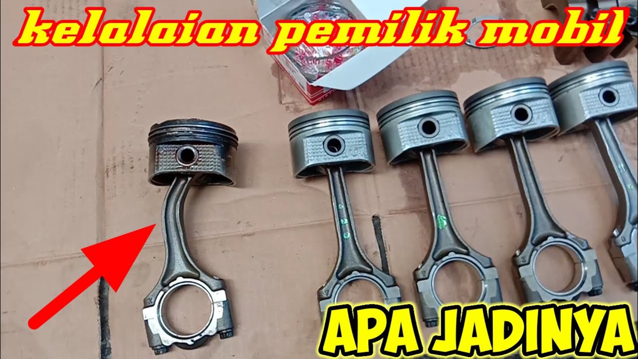bongkar mesin mobil grand max, avanza, Rush, gara-gara salah perawatan | 