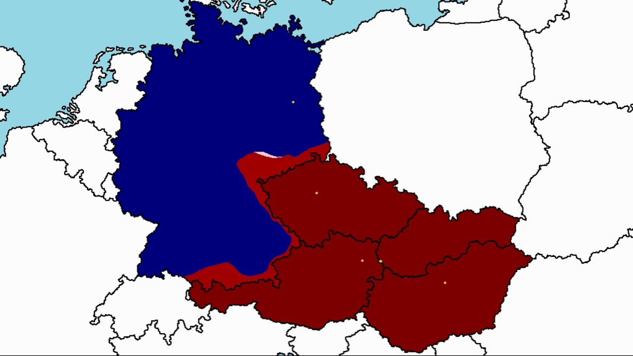 Germany vs Austria, Czechia, Slovakia and Hungary