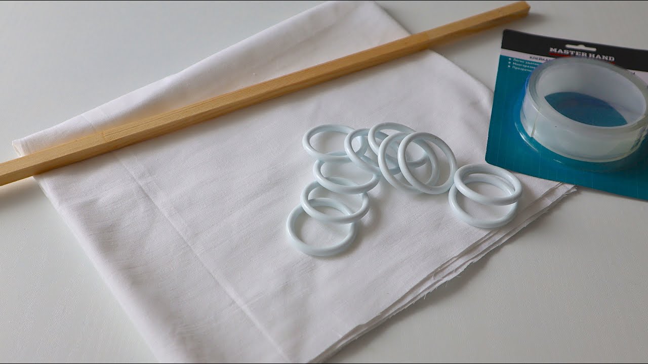 Старые простыни и кольца от штор больше не лежат без дела. Теперь они служат мне летом по-новому