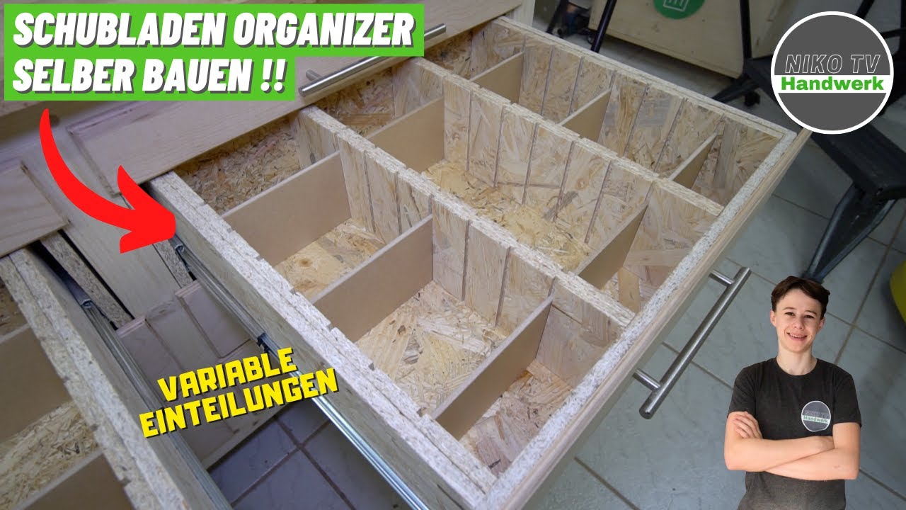Das räumt deine Schublade auf! - Variable Schubladen Organizer selber bauen!! | Niko TV