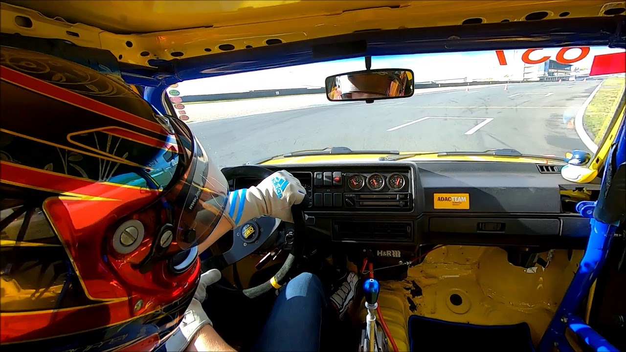 Onboard Slalom Oschersleben 2020 GP-Strecke - Kai Sorgenfrei - VW Golf 2 GTI 16V 1,6