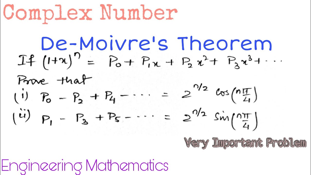 8. De-Moivre's Theorem | Problem#7 | Complex Number
