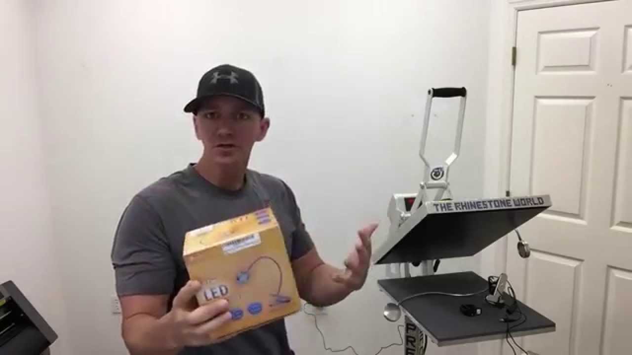Heat Press Lights to make pressing easier! The Rhinestone World