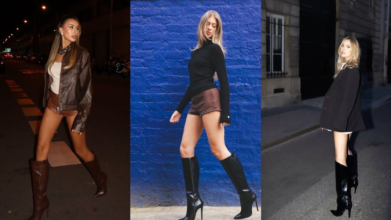 Gorgeous and marvelous collection of Leather Long High Heel Boots 