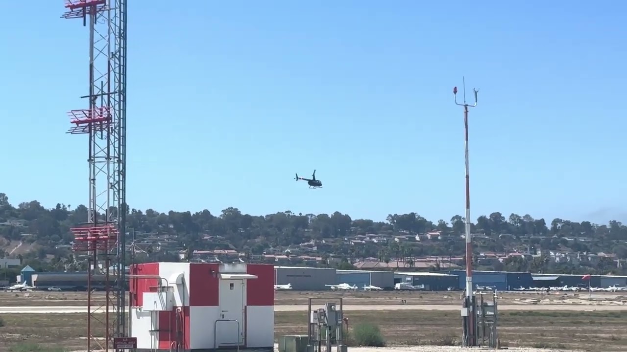 Robinson R66 N4060W Helicopter departure from Torrance Airport 