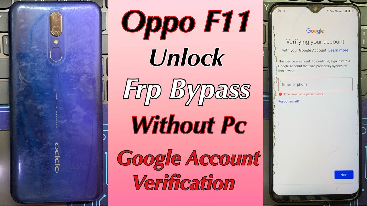 Oppo F11 Frp Bypass Without Pc | Oppo F11 Frp Unlock | Google Account Verification
