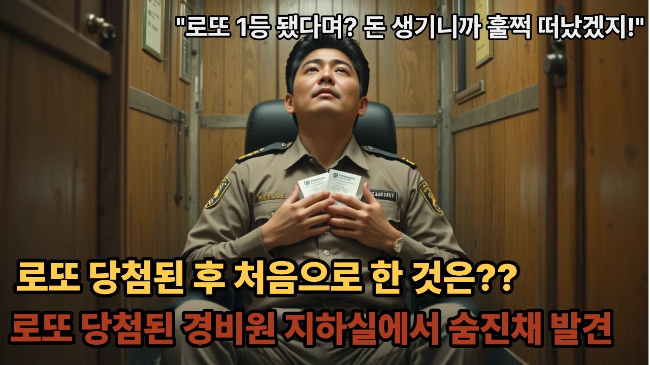 경비원이 로또 당첨? .