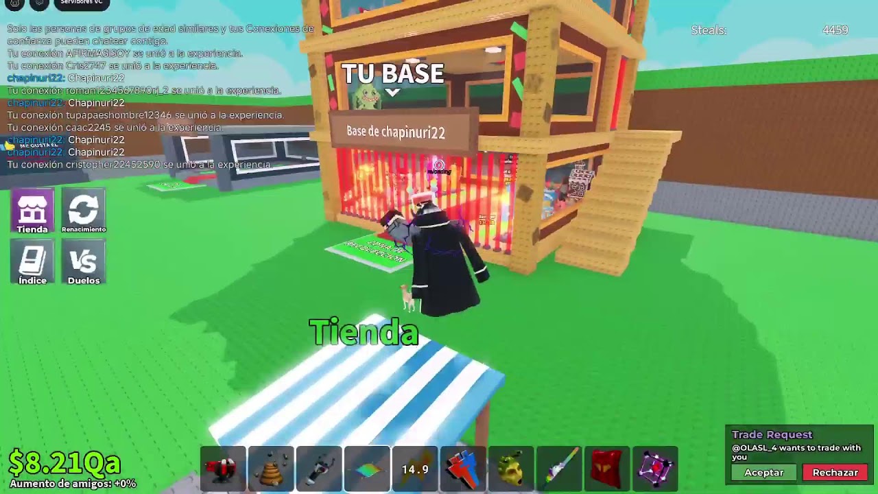 Roba un brainrot Tradeando/pvp