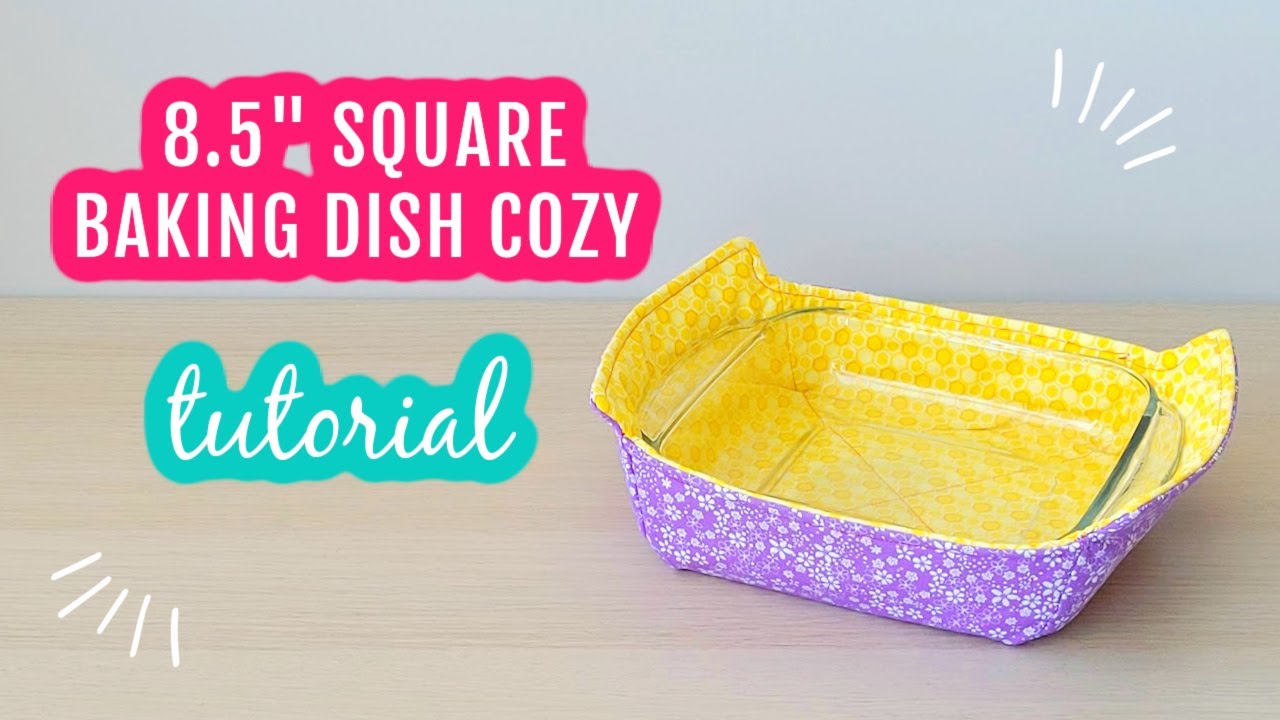 8.5 Inches Square Baking Dish Cozy #casserolecozy #bakingdishcozy