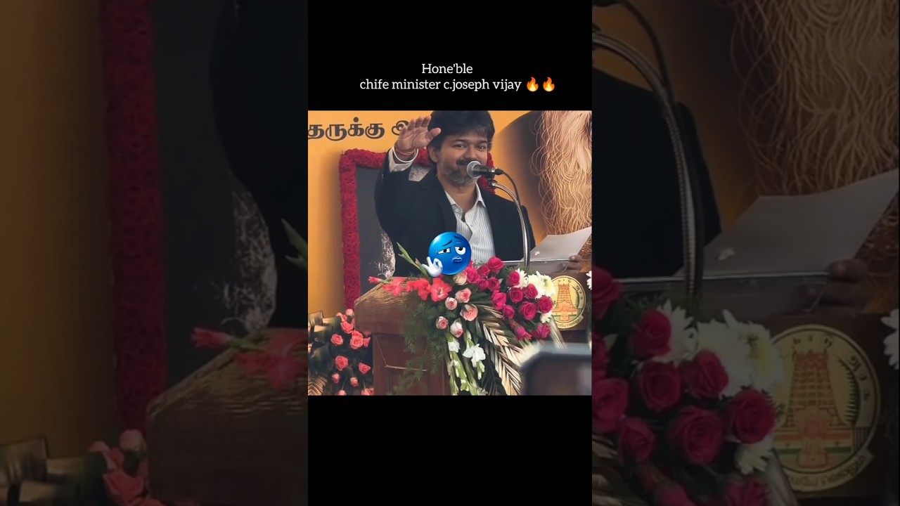 CM C. Joseph Vijay 🚩🔥 | Vijay&rsquo;s Powerful New Look #vijaythalapathy #shorts