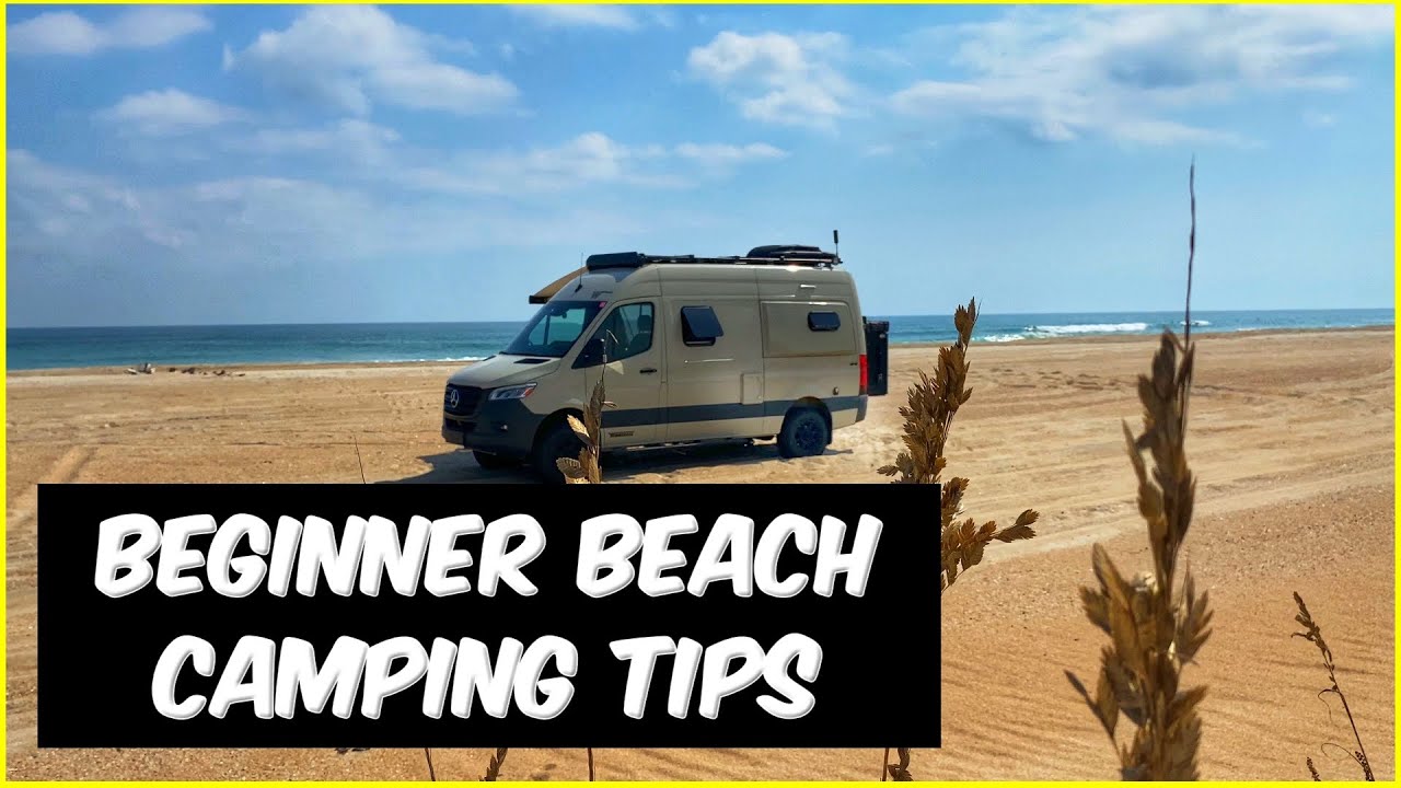 CAMPING ON THE BEACH 🏖 HOW TO DRIVE AND CAMP ON THE BEACH FIRST TIME  🚐 Cape Lookout NC