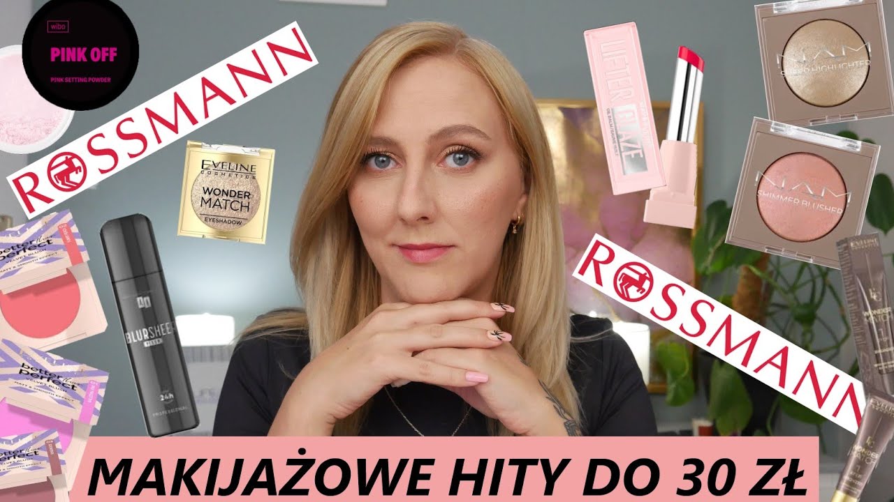 ⭐MAKIJAŻOWE TOP 10  Z ROSSMANNA DO 30 ZŁ⭐ TANIE KOSMETYKI, KTÓRE ROBIĄ EFEKT WOW💋💯