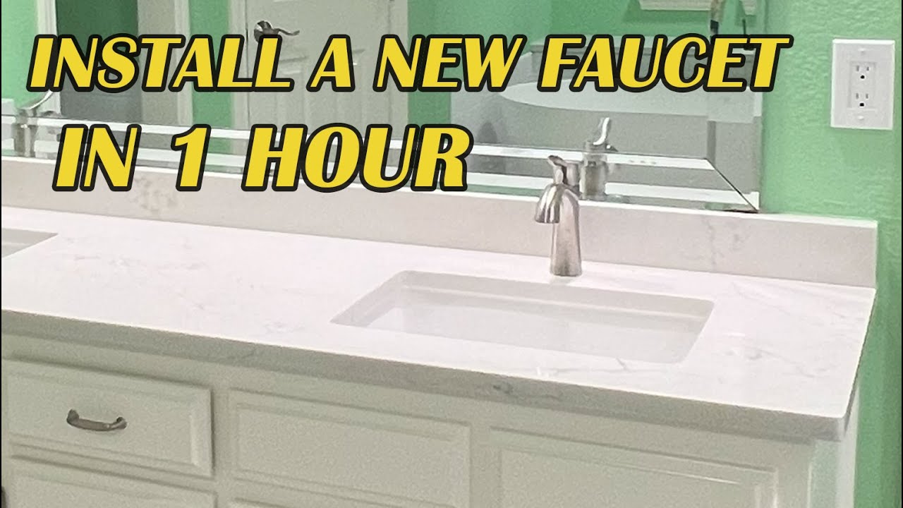 Bathroom Faucet and drain pipes installed in 1 hour