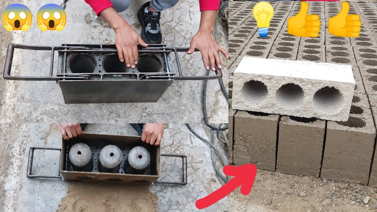como fabricar moldes de bloquetas (fácil y muy práctico )* 😱👍💡🎯🤝 has una en  casa 😉