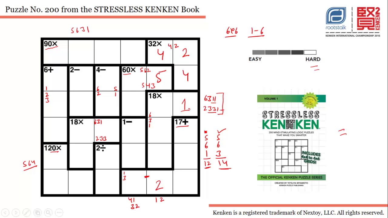 Stressless Kenken- Puzzle 200