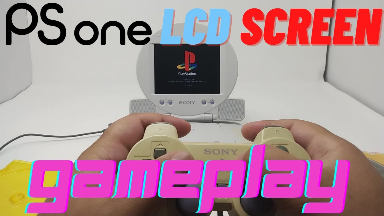Sony Playstation PS One PS1 Console OEM LCD Screen Monitor SCPH-101 3 Games - PSone screen game play