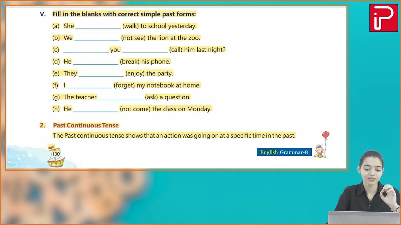 Ch 14 | Pan India | Grammar | Class 08 | Tenses: Forms and Usage | For children