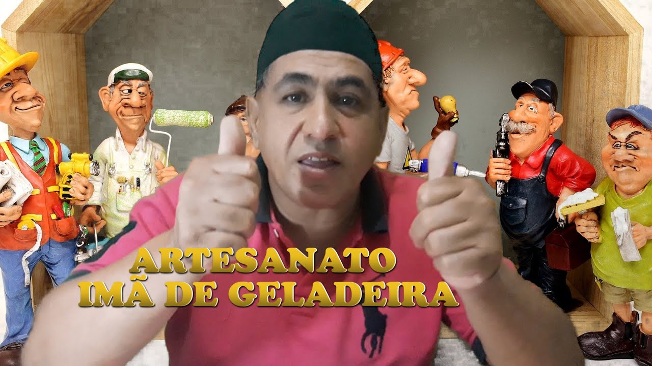 ARTESANATO EM BISCUIT IMÃ DE GELADEIRA