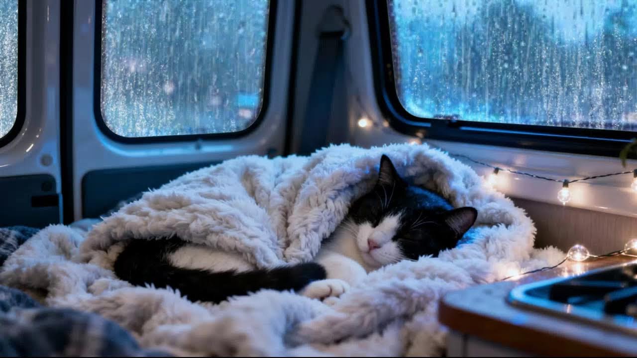 Relaxing Heavy Rain Sounds on Car Roof | Study, Focus, Sleep