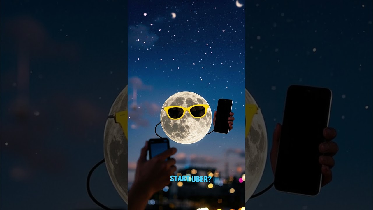 🌙 Why the Moon Started Driving for Uber! (The Reason Is Crater-ly Genius!) 🚗