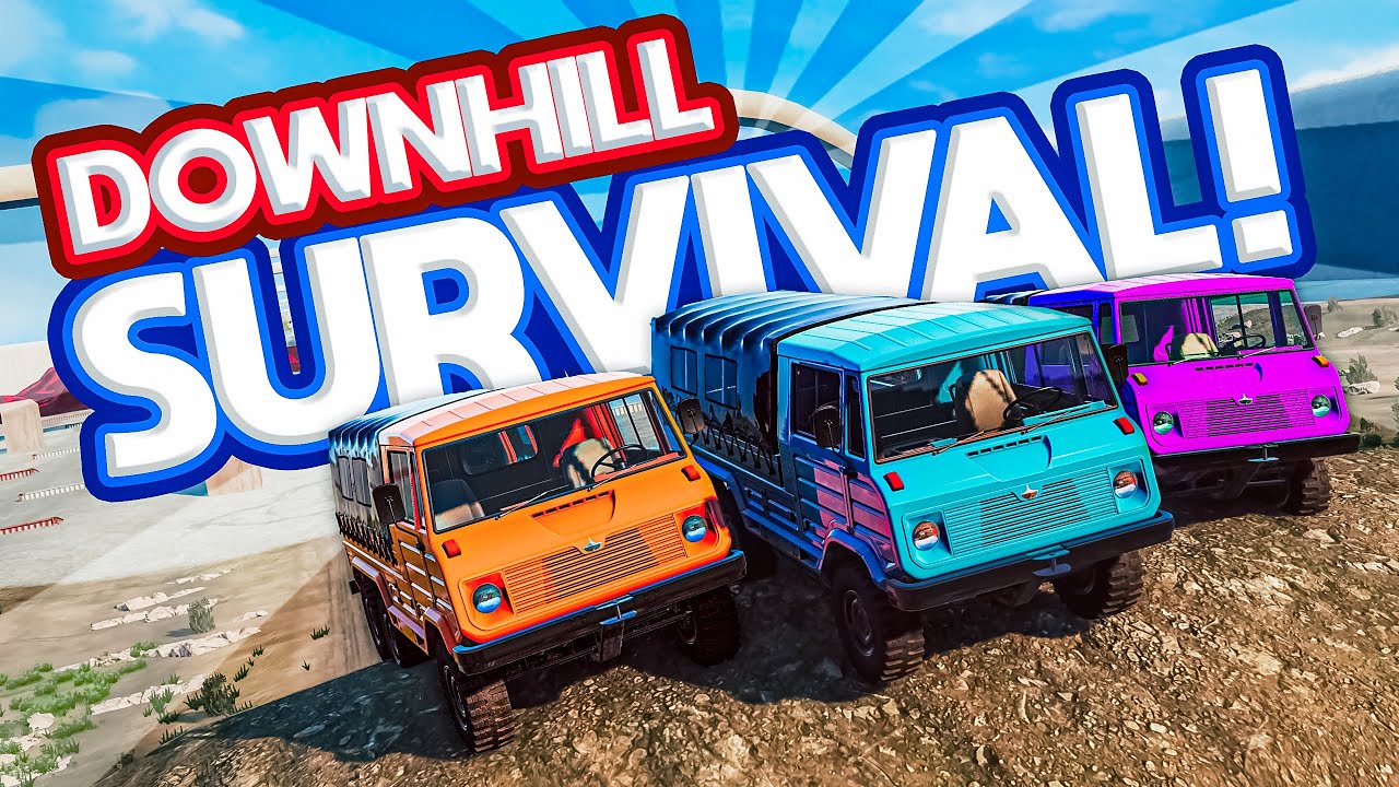 Downhill SURVIVAL With Neilogical & Camodo Gaming | BeamNG Drive