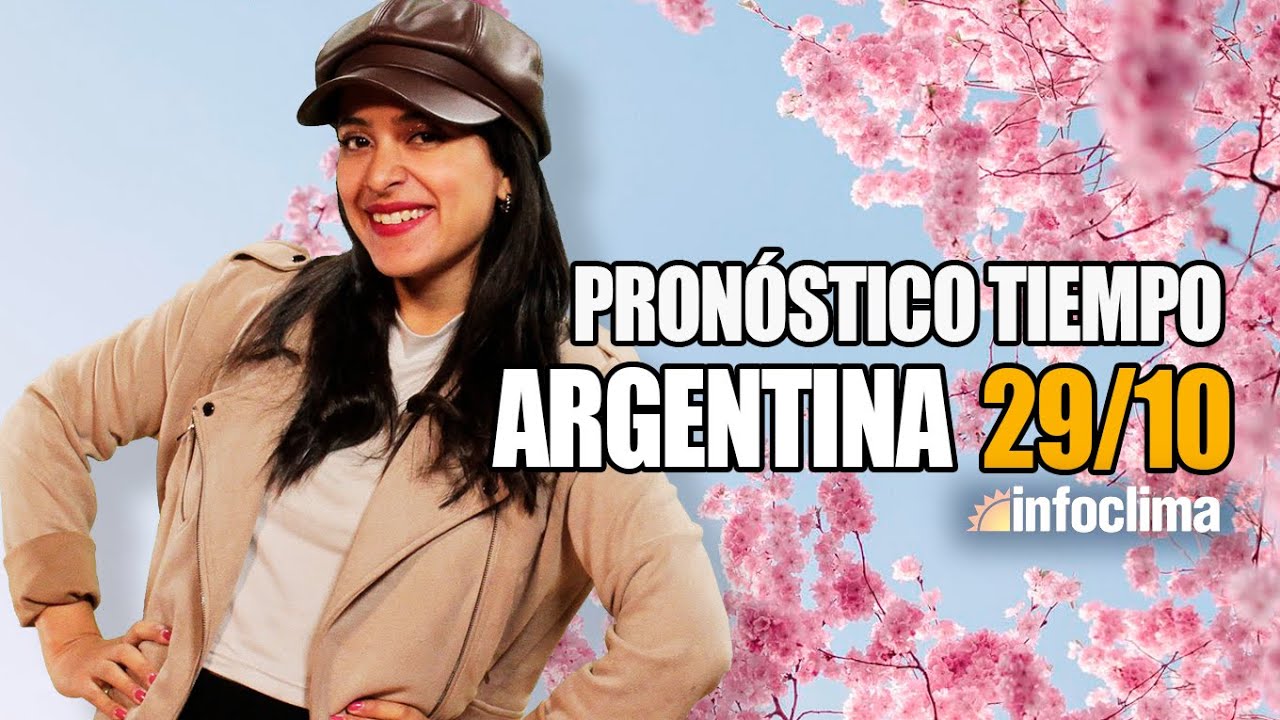 Pron&oacute;stico para el 29 de octubre de 2025. Argentina - Infoclima TV