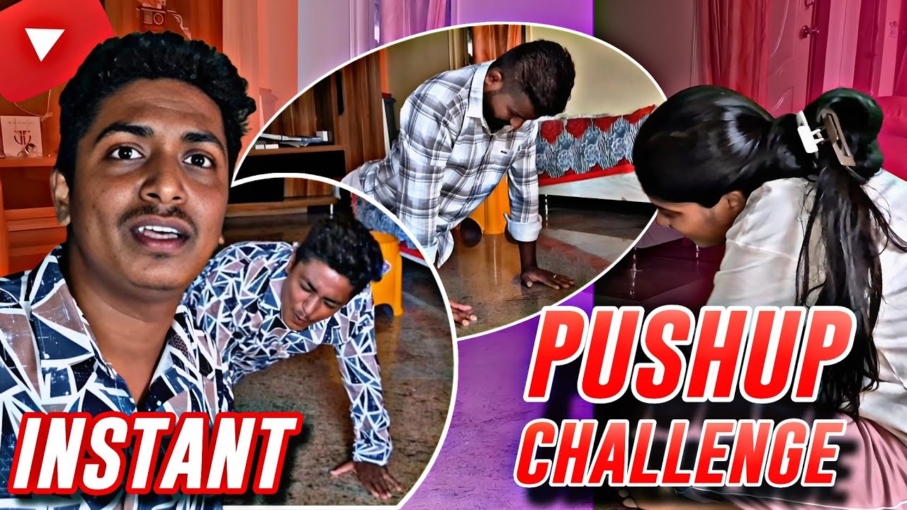 💪INSTANT PUSHUP CHALLENGE 😮‍💨 | with @sudeep_s_04 @SandhyaVlogs2k3 | #vlogs #thej2k2