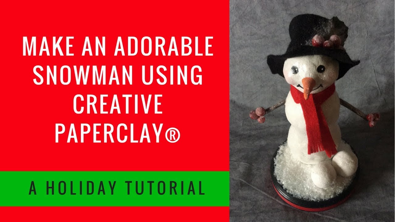 How to make a Snowman using Creative Paperclay®