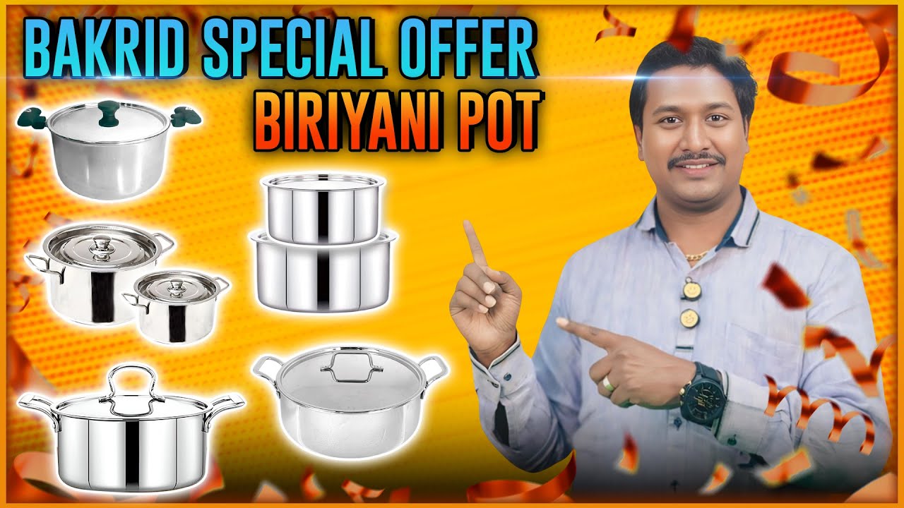 Специальное предложение от Bakrid: купите одну кастрюлю для бириани и получите одну лопатку с про...