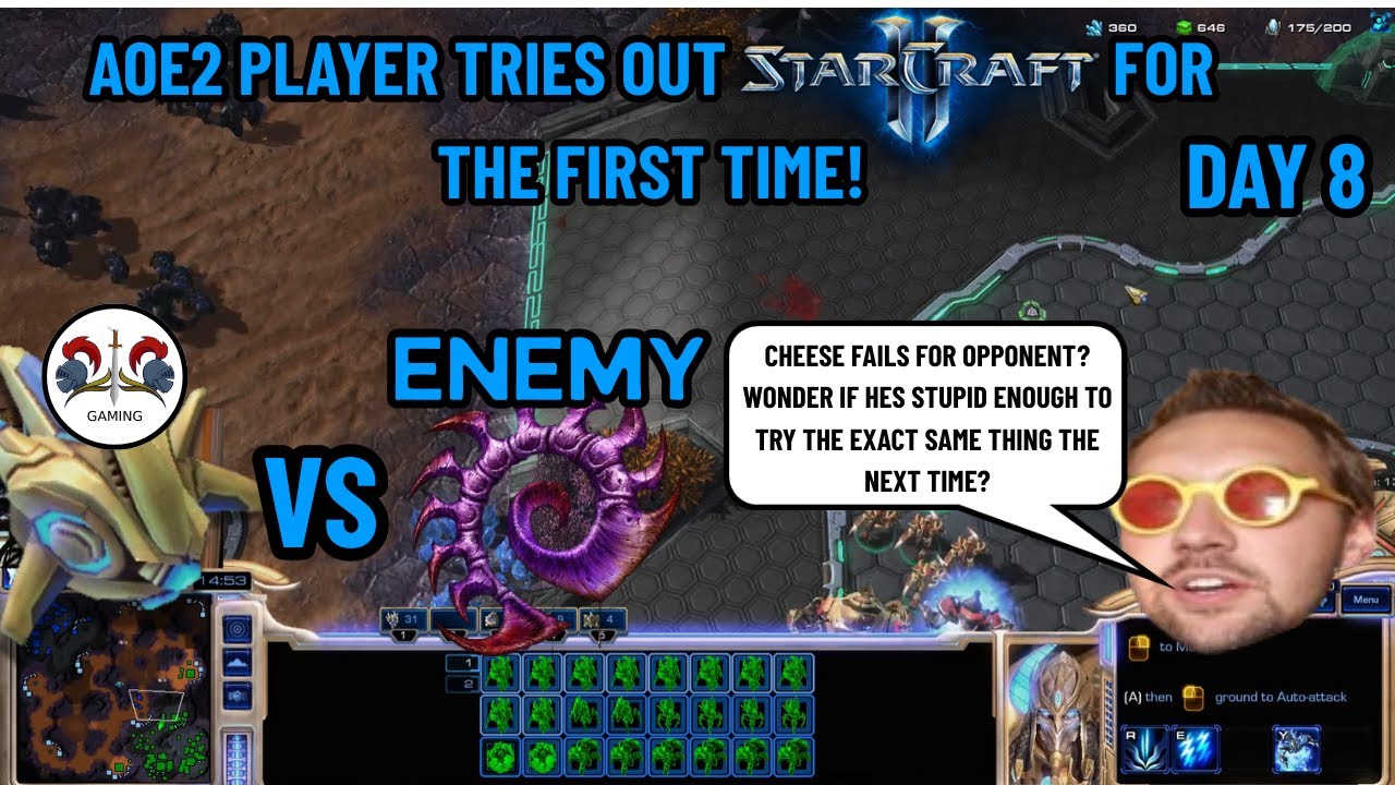 Aoe 2 player tries out SC2! I DAY 8 I Brainrot Zerg strats?