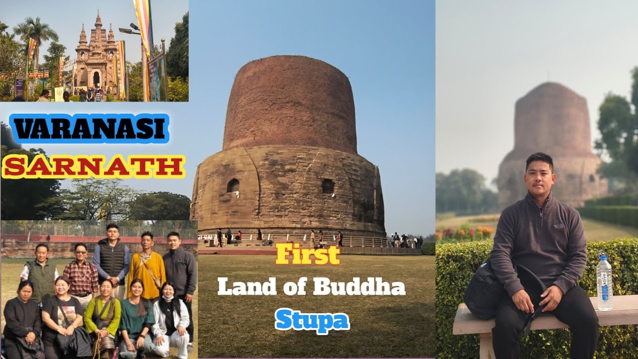 Buddha stupa in Varanasi. SARANATH Where He Give His First Sermon,  #Sarnath #Varanasi #buddha 