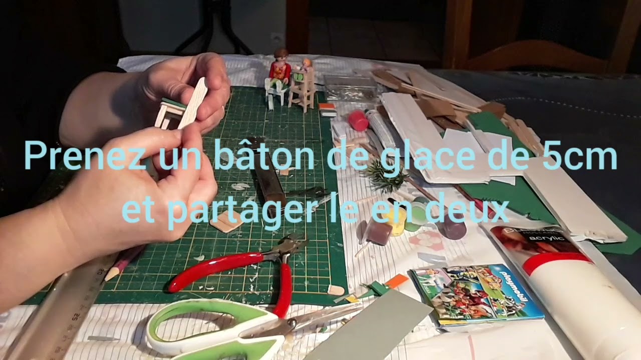 Tuto maison playmobil 9) Les chaises de cuisine.