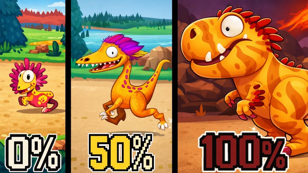 Aku 100% TREX Jr di Dino Bash