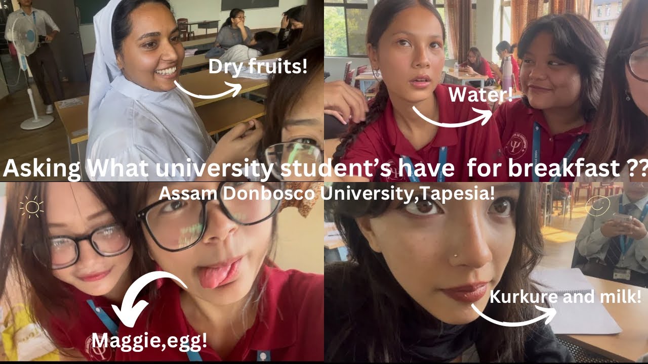 Asking what university students have for breakfast?? Assam, Guwahati 📍