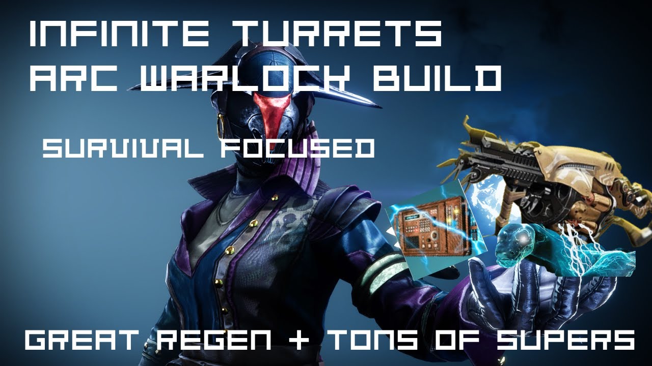 INFINITE TURRETS Anarchy Arc warlock build- Great survivability! Destiny 2: Edge of Fate