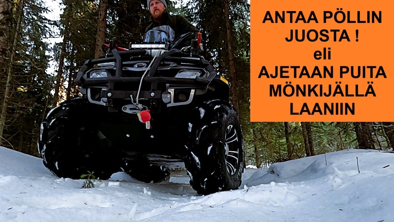 Mönkijä metsätöissä - Puita laaniin!