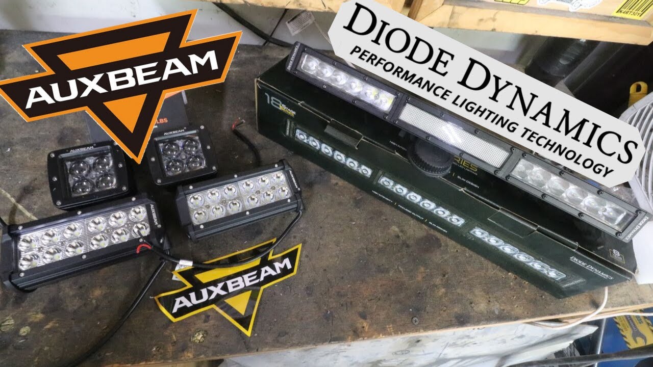 Обзор и сравнение светодиодных фар Auxbeam и Diode Dynamics для гоночных автомобилей на бездорожье