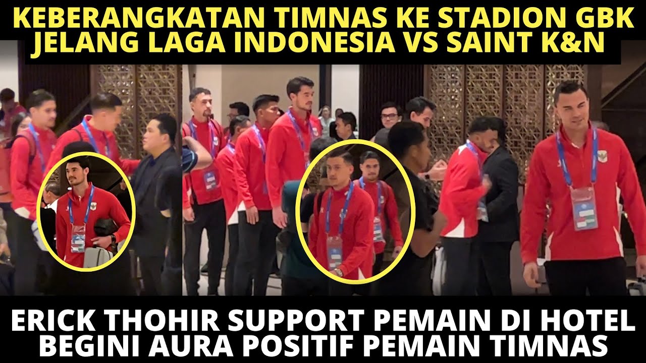 KEBERANGKATAN PEMAIN TIMNAS KE GBK❗️ ERICK THOHIR BERI SUPPORT LANGSUNG, PEMAIN SIAP TAMPIL ALL OUT