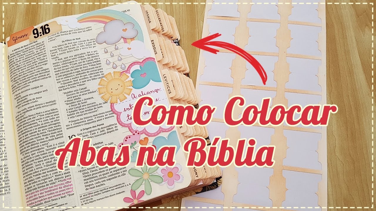 BIBLE JOURNALING | Como Colocar Abas na Bíblia