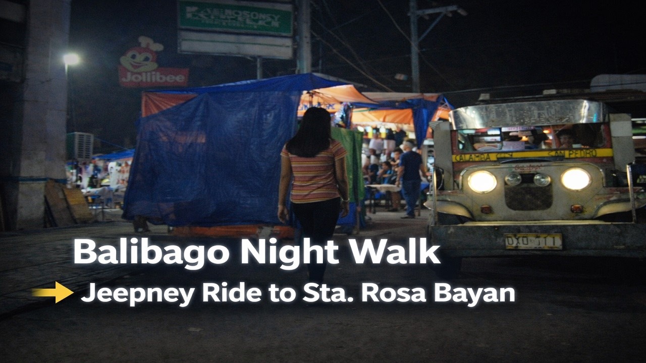 Evening Walk in Balibago Before Jeepney Ride to Santa Rosa Bayan