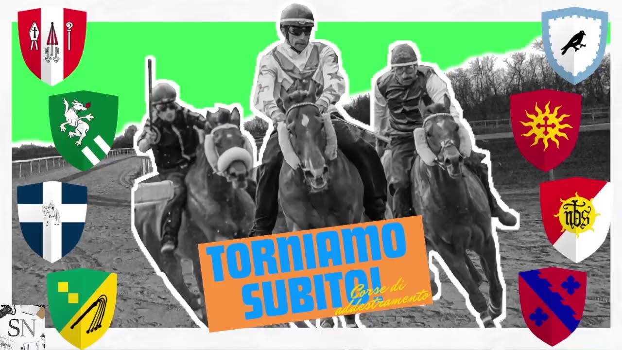 In diretta: corse di addestramento del Palio di Legnano