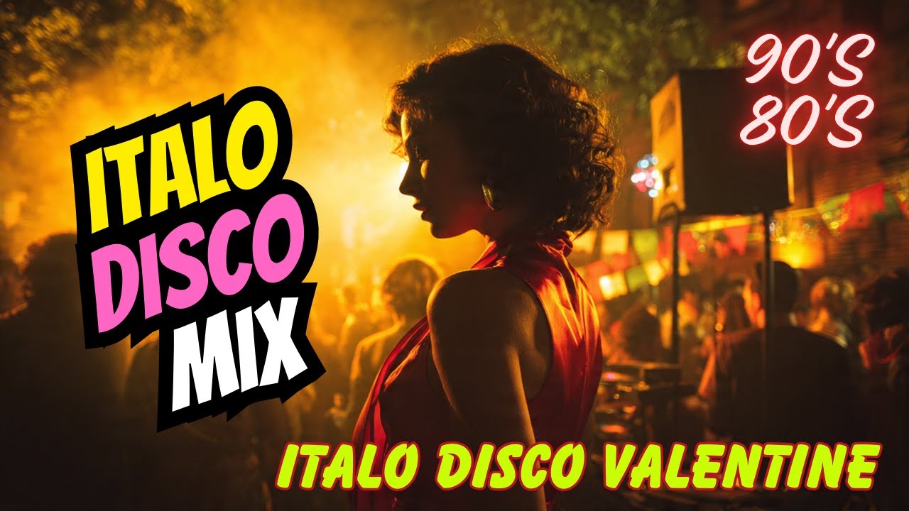 🌌 Valentine Neon Love Italo Disco Mix | 80s Euro Dance Romance