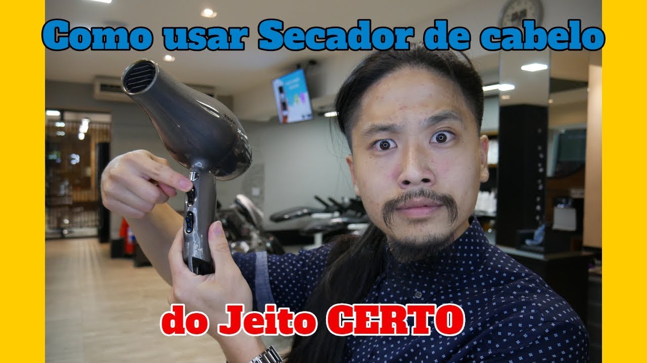 Como Usar Secador de Cabelo do Jeito Certo - Bruno Kotama