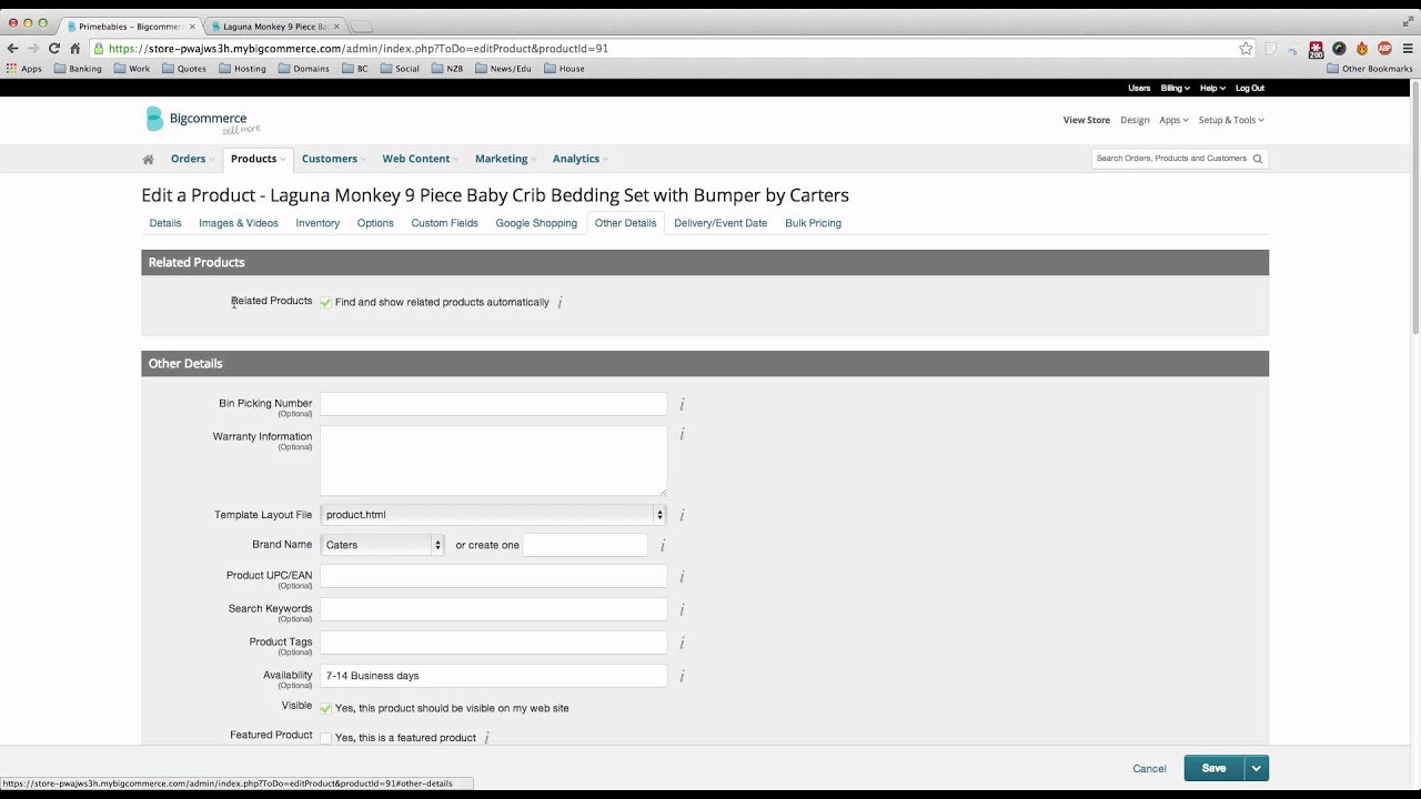 BigCommerce Related Products